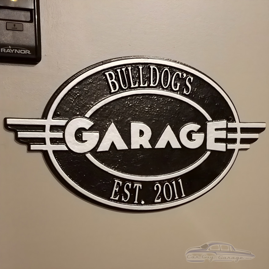 Personalized Cast Aluminum Oval Garage Plaque Personalized Cast Aluminum Oval Garage Plaque