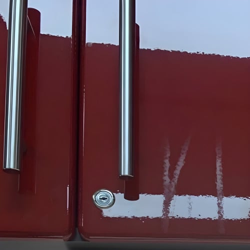 Red Modular 2-Door Garage Wall Cabinet