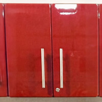 Red Modular Ulti-Mate 24x24x14 Locking 2-Door Garage Wall Cabinet