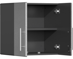 Silver Modular 2-Door Wall Cabinet