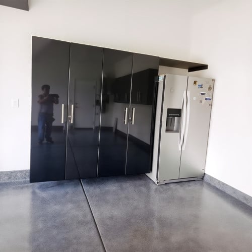 Black Modular 2 Piece Garage Storage Closets