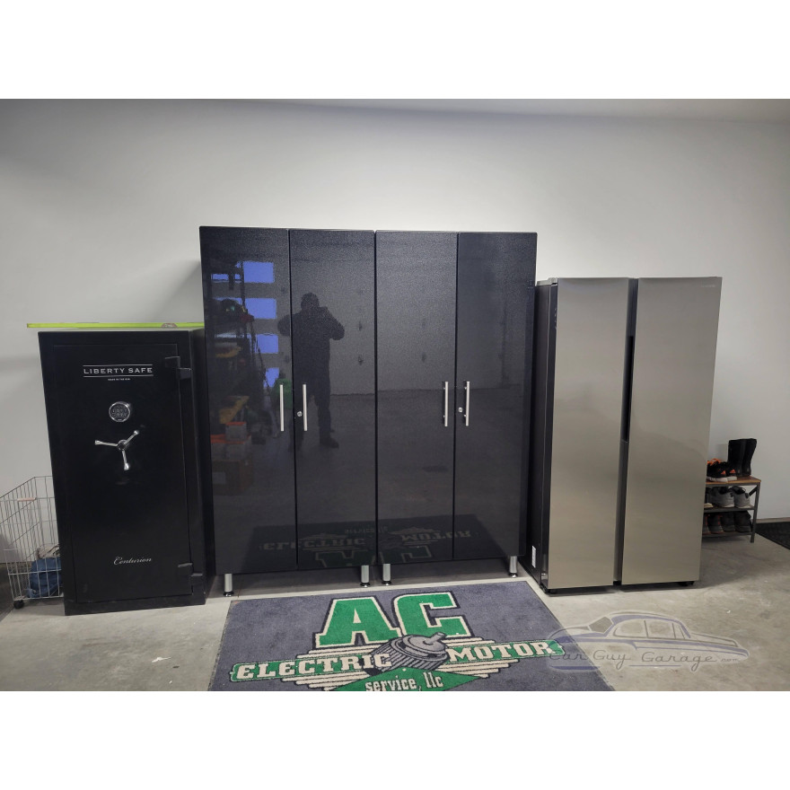 Black Modular 2 Piece Garage Storage Closets Black Modular 2 Piece Garage Storage Closets