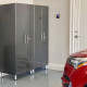 Grey Modular 2 Piece Garage Storage Closets Grey Modular 2 Piece Garage Storage Closets