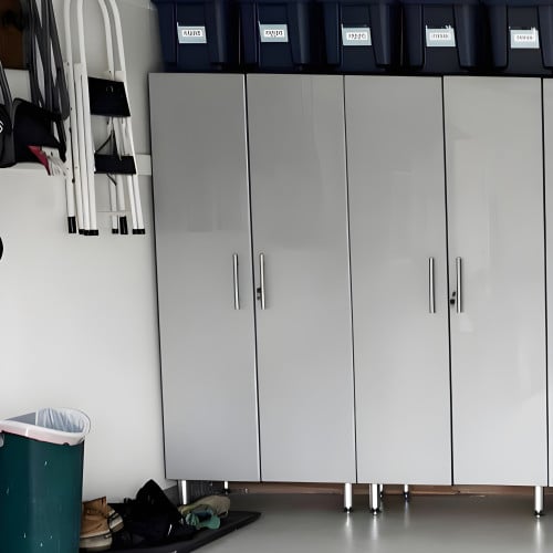 Silver Modular 2 Piece Garage Storage Closets