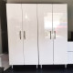 White Modular 2 Piece Garage Storage Closets White Modular 2 Piece Garage Storage Closets