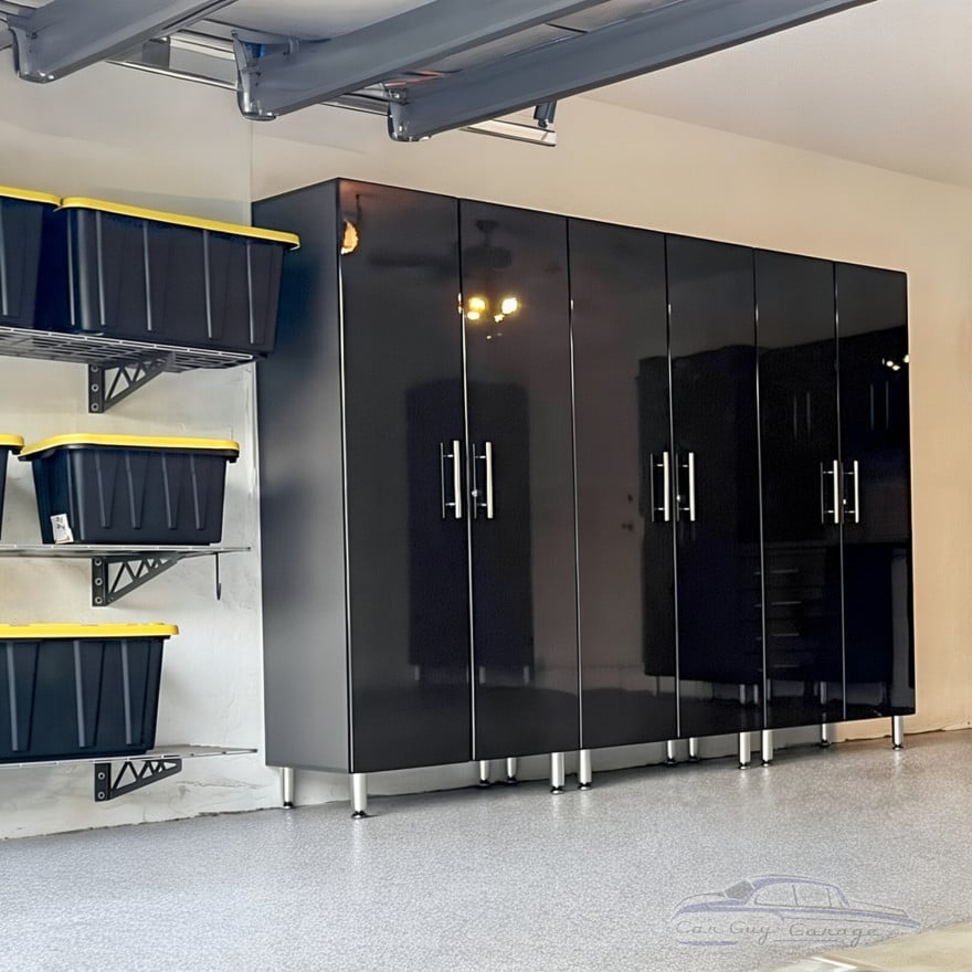 Black Modular 3 Piece Garage Storage Closets Black Modular 3 Piece Garage Storage Closets