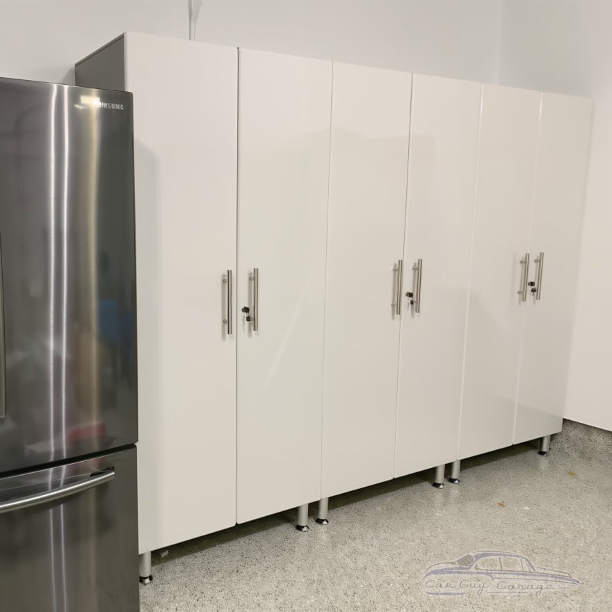White Modular 3 Piece Garage Storage Closets White Modular 3 Piece Garage Storage Closets