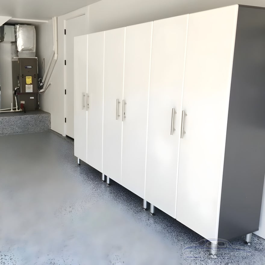 White Modular 3 Piece Garage Storage Closets White Modular 3 Piece Garage Storage Closets