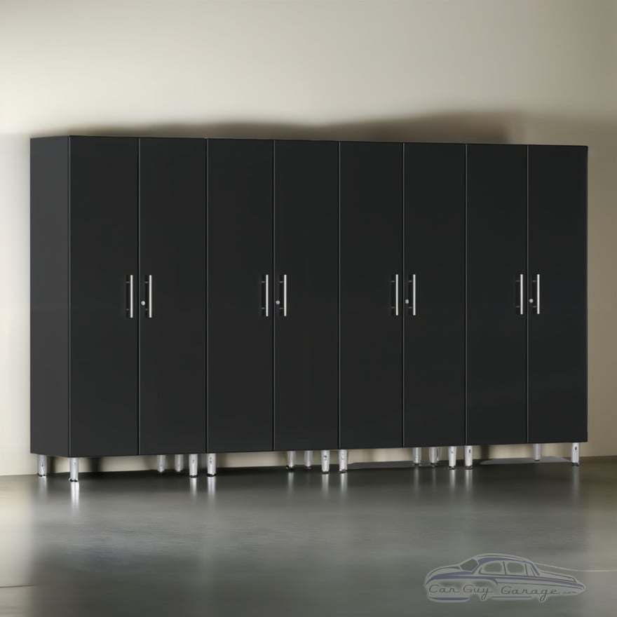 Black Modular 4 Piece Garage Storage Closets Black Modular 4 Piece Garage Storage Closets