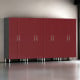 Red Modular 4 Piece Garage Storage Closets Red Modular 4 Piece Garage Storage Closets