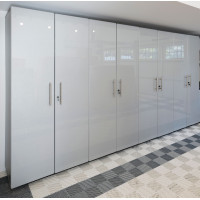 Silver Modular 4 Piece Garage Storage Closets