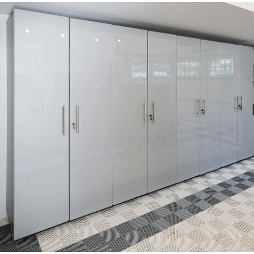 Silver Modular 4 Piece Garage Storage Closets