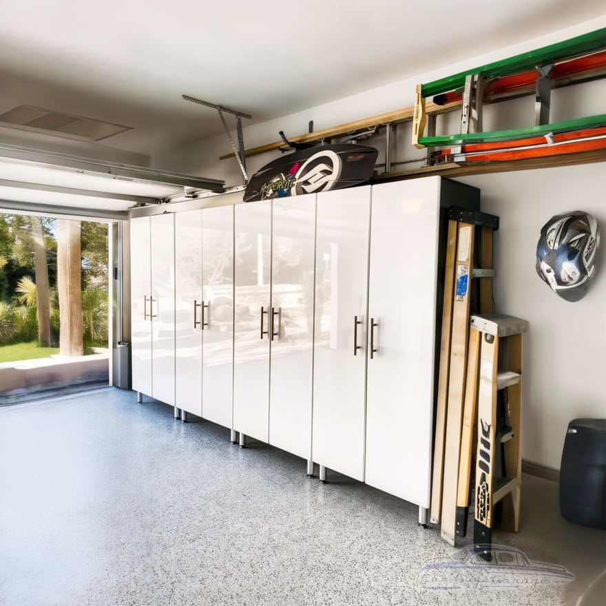 White Modular 4 Piece Garage Storage Closets White Modular 4 Piece Garage Storage Closets