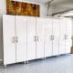 White Modular 4 Piece Garage Storage Closets White Modular 4 Piece Garage Storage Closets
