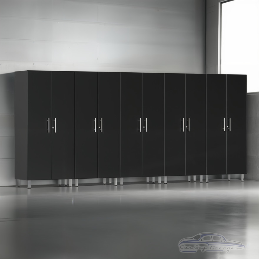 Black Modular 5 Piece Garage Storage Closets Black Modular 5 Piece Garage Storage Closets