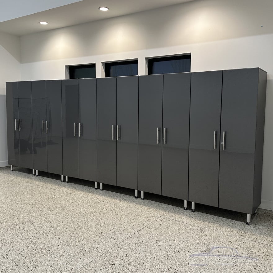 Grey Modular 6 Piece Garage Storage Closets Grey Modular 6 Piece Garage Storage Closets