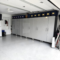 Silver Modular 6 Piece Garage Storage Closets