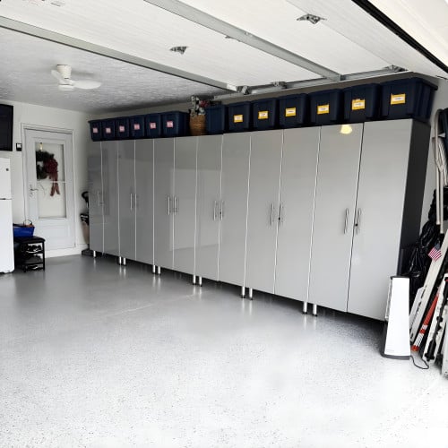 Silver Modular 6 Piece Garage Storage Closets