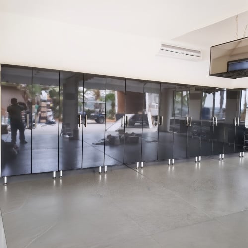 Black Modular 7 Piece Garage Storage Closets