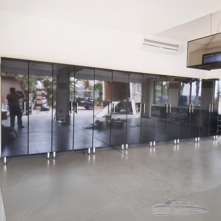 Black Modular 7 Piece Garage Storage Closets Black Modular 7 Piece Garage Storage Closets