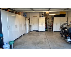 Starfire White Metallic MDF 7-Pc Tall Garage Closets