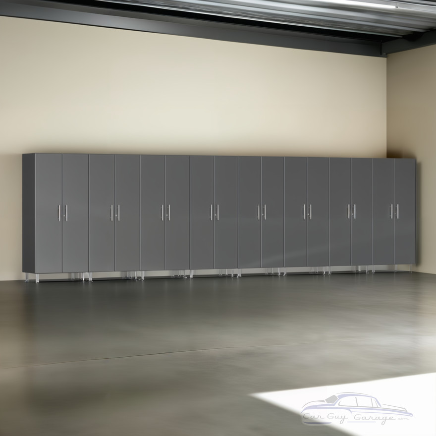 Grey Modular 8 Piece Garage Storage Closet Kit Grey Modular 8 Piece Garage Storage Closet Kit