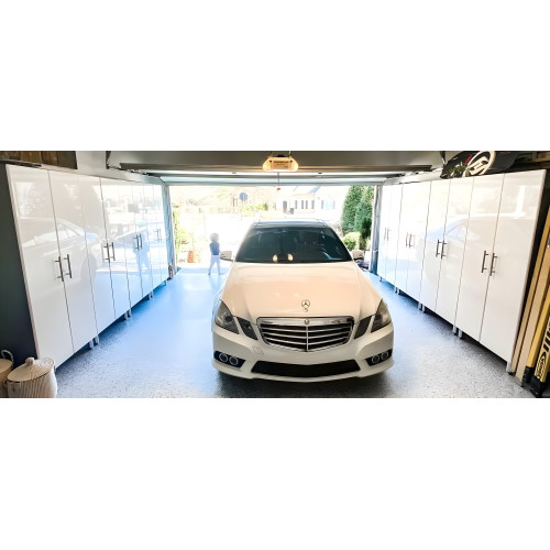 White Modular 8 Piece Garage Storage Closet Kit