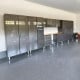 Grey Modular 10 Piece Garage Cabinet Kit with Bamboo Worktop Grey Modular 10 Piece Garage Cabinet Kit with Bamboo Worktop