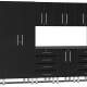 Black Modular 10 Piece Kit with Recessed Worktop
