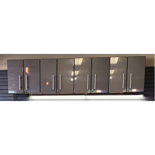 Grey Modular 4 Piece Garage Wall Cabinet Kit