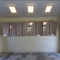 Grey Modular 4-Piece Locking Garage Wall Cabinet Set 24x14x24