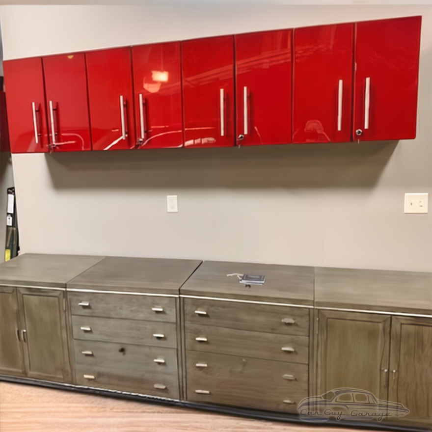 Red Modular 4 Piece Garage Wall Cabinet Kit Red Modular 4 Piece Garage Wall Cabinet Kit