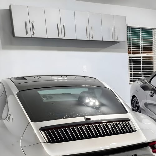 Silver Modular 4 Piece Garage Wall Cabinet Kit