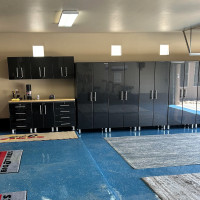 Black Modular Ulti-Mate 11-Piece Garage Cabinet Set with Workbench