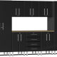 Black Modular 9 Piece Kit with Worktop