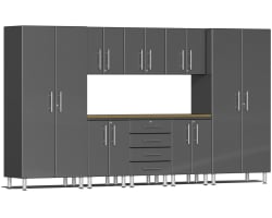 Grey Modular 9 Piece Kit with Worktop