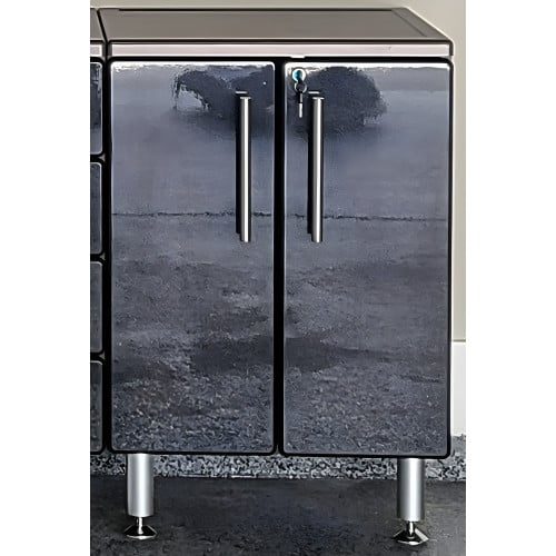 Black Modular 2-Door Base Garage Cabinet