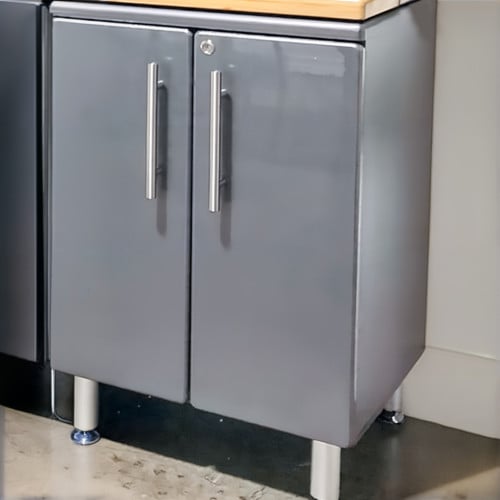 Grey Modular 2-Door Base Garage Cabinet