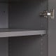 Grey Modular 9-Piece Garage Cabinets with Bamboo Worktop
