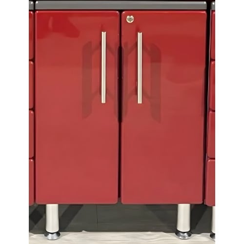 Red Modular 2-Door Base Garage Cabinet
