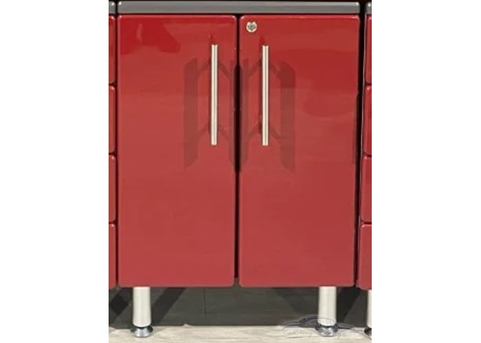 Red Modular 2-Door Base Cabinet