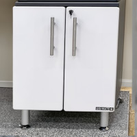 White Modular 24-Inch Locking 2-Door Base Garage Cabinet