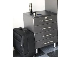 Grey Modular 4-Drawer Base Cabinet