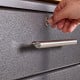 Grey Modular 9-Piece Garage Cabinets with Bamboo Worktop