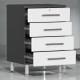 White Modular 4-Drawer Base Cabinet