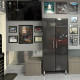 Black Modular Lockable Tall Garage Storage Cabinet, 2-Door 35.5x21x80