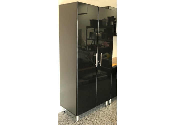 Black Modular 2-Door Tall Closet