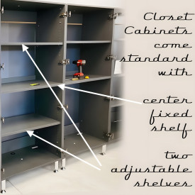 Skip the Center Shelf: Maximizing Vertical Space in an Ulti-Mate Closet Cabinet