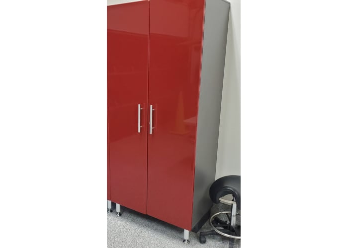 Red Modular 8 Piece Cabinet Set