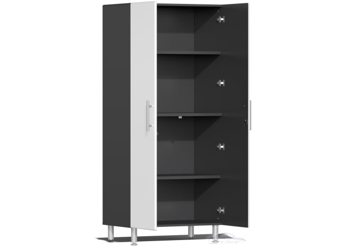 White Modular 2 Closet Cabinets and 2 extra shelves